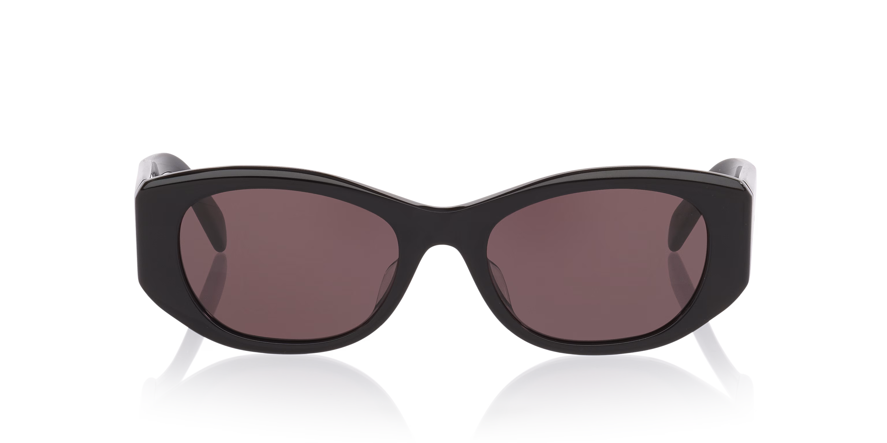 Occhiali Da Sole a Farfalla Nero con Lenti Viola