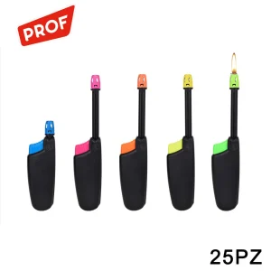 Art.41411714 Prof Accendigas Kingfish Black Bicolors 25Pz