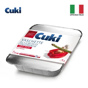 ##CUKI VASCHETTE ALLUMINIO CON COPERCHIO 8PORZIONI 2PZ RS98 ART.221212