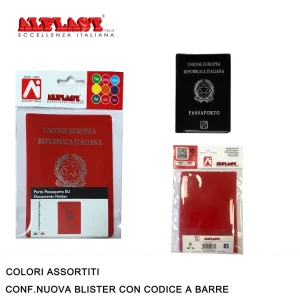 Art.110121 Alplast Portapassaporto Europeo Vogue Conf.24Pz