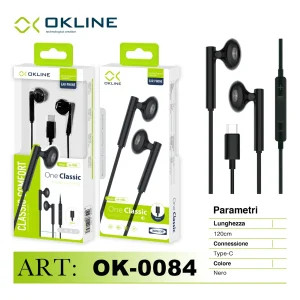 Art.Ok-0084 Okline Tc Auricolari Nero