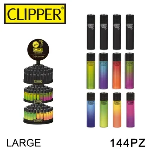 Art.Cl2H012Ith Clipper Accendino Expo Large Painted Mix 11 Bw 144Pz