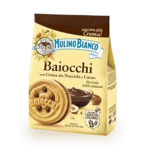 Mulino Bianco Baiocchi con Crema alla Nocciola e Cacao – 260 gr